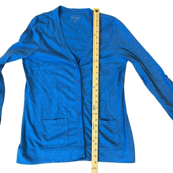 LL Bean Cardigan Cotton Blue Small 💙 - Picture 6 of 8